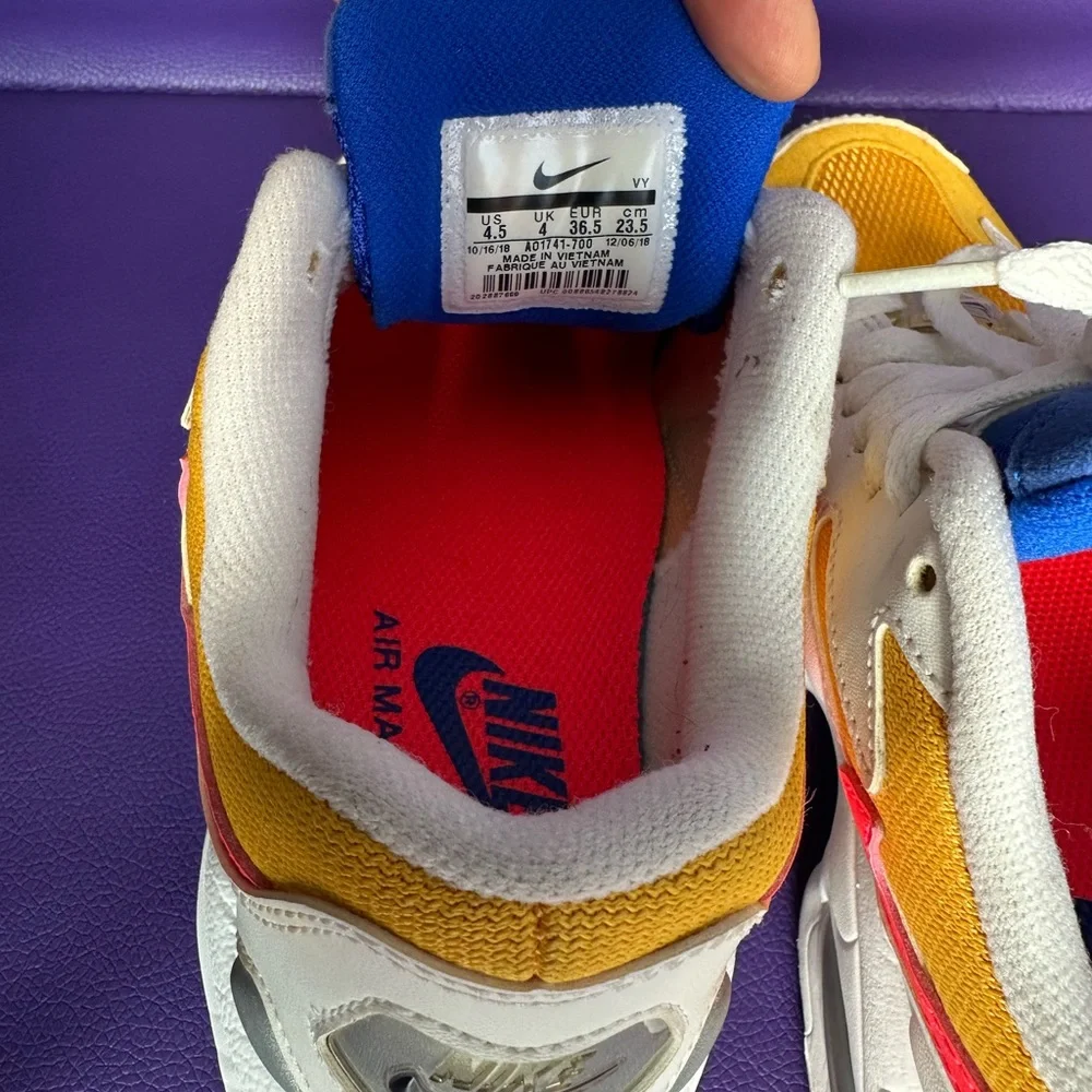 Nike Air Max Sneakers - Yellow, White